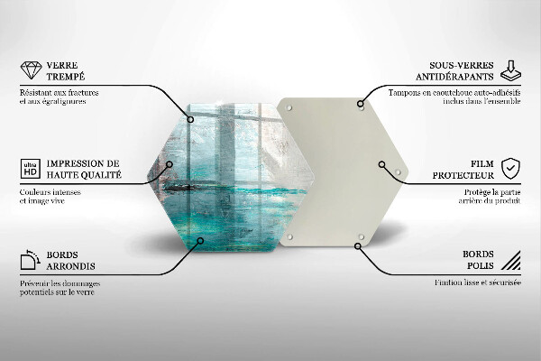 Glas Herdabdeckplatte Malen Sie Abstraktionshintergrund