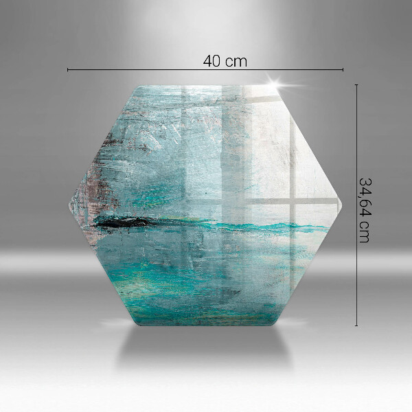 Glas Herdabdeckplatte Malen Sie Abstraktionshintergrund