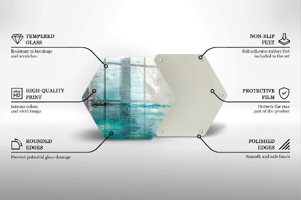 Glas Herdabdeckplatte Malen Sie Abstraktionshintergrund