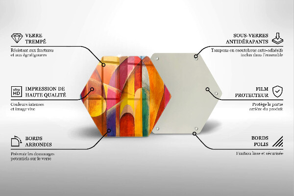 Glas Herdabdeckplatte Bunte Abstraktion