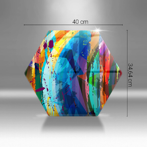 Glas Ceranfeldabdeckung Bunte Farbflecken