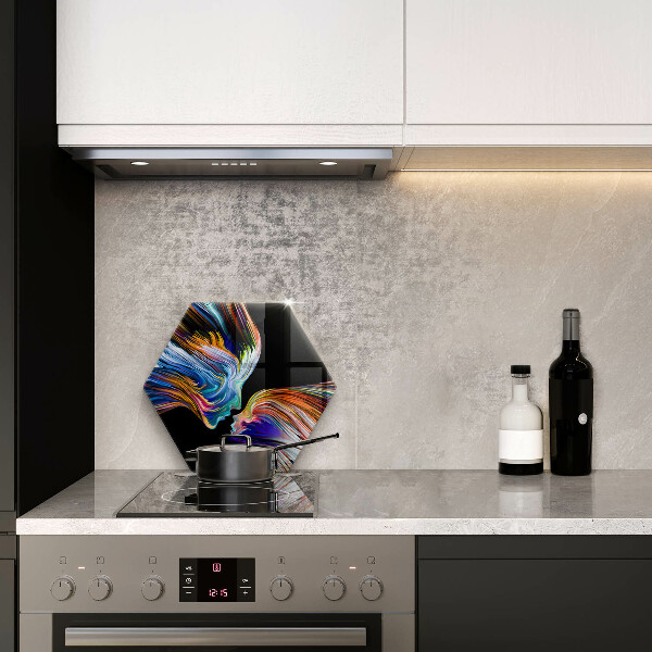 Glas Ceranfeldabdeckung Kuss-Abstraktion