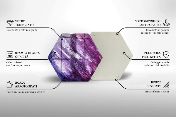 Glas Ceranfeldabdeckung Abstraktion malen