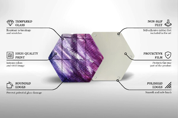 Glas Ceranfeldabdeckung Abstraktion malen