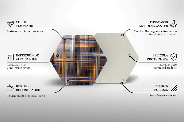 Glas Herdabdeckplatte Abstrakte Farblinien