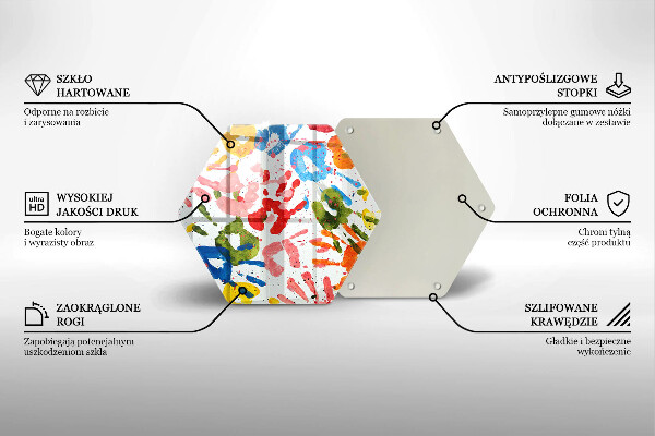 Glas Herdabdeckplatte Spuren von Kinderhänden