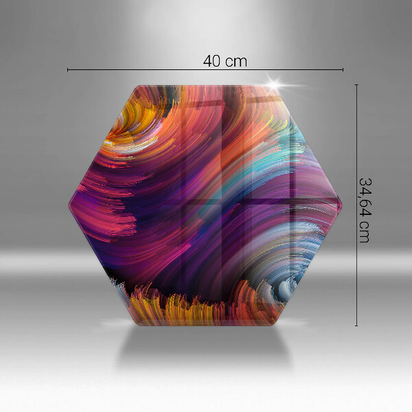 Glas Herdabdeckplatte Bunte Highlights