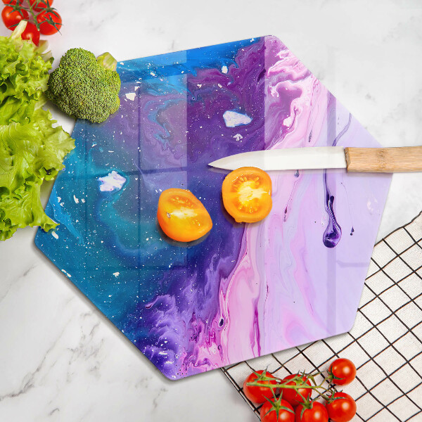 Glas Herdabdeckplatte Abstraktionstinten