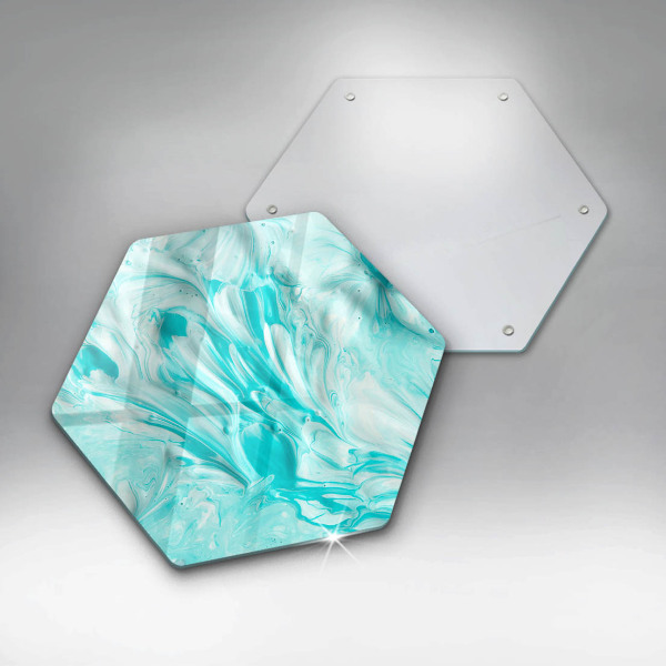 Glas Herdabdeckplatte Abstraktionsfarben