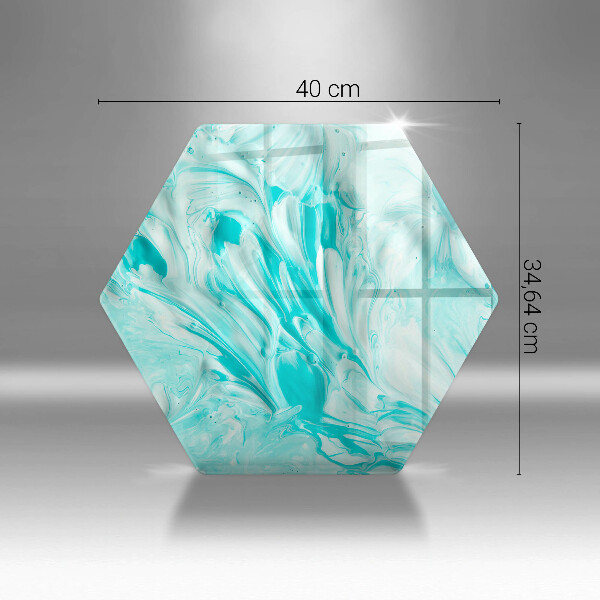 Glas Herdabdeckplatte Abstraktionsfarben