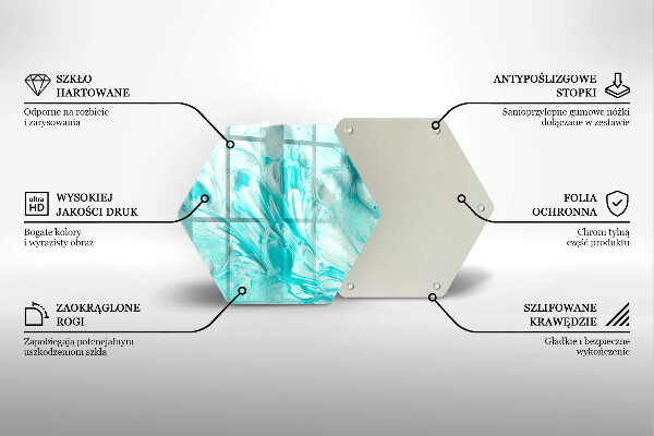 Glas Herdabdeckplatte Abstraktionsfarben