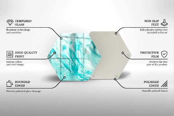Glas Herdabdeckplatte Abstraktionsfarben