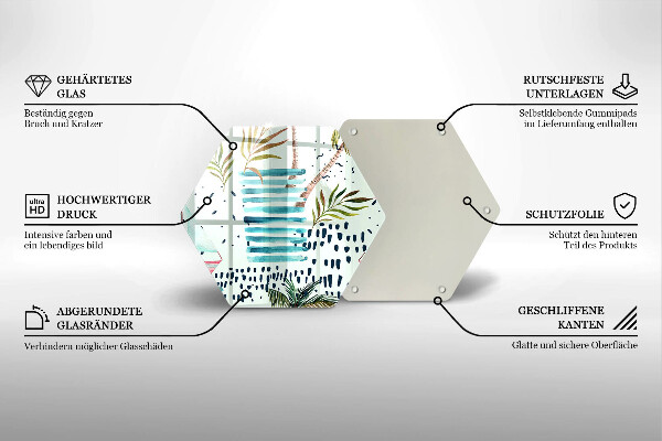Glas Herdabdeckplatte Feiertagsillustrationen