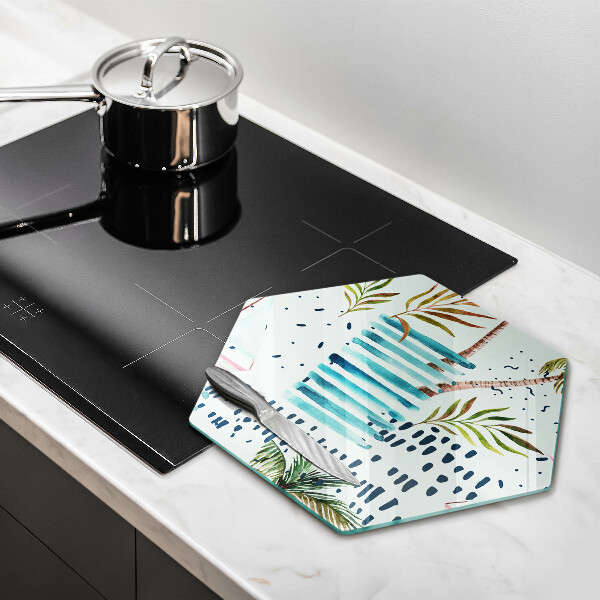 Glas Herdabdeckplatte Feiertagsillustrationen