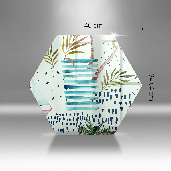Glas Herdabdeckplatte Feiertagsillustrationen