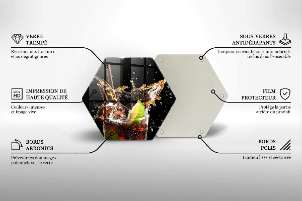 Glas Herdabdeckplatte Mit Eis trinken