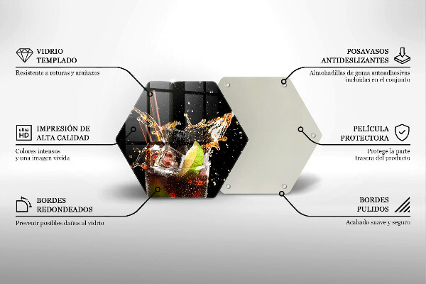 Glas Herdabdeckplatte Mit Eis trinken