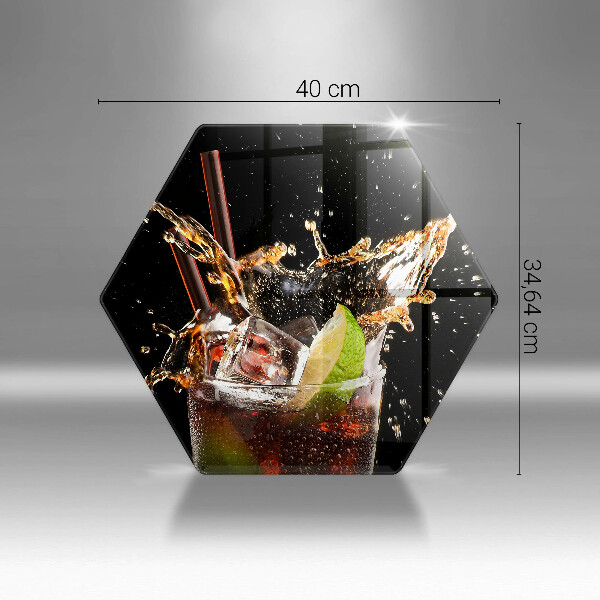 Glas Herdabdeckplatte Mit Eis trinken