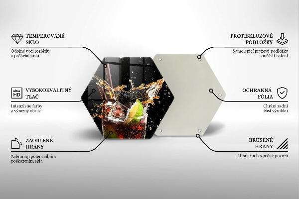 Glas Herdabdeckplatte Mit Eis trinken