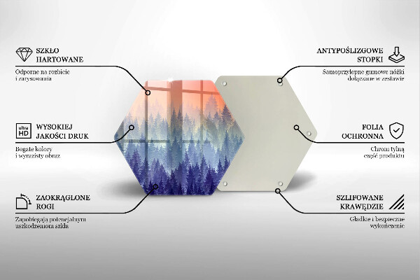 Glas Herdabdeckplatte Wald bei Sonnenuntergang