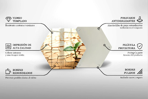 Glas Herdabdeckplatte Eine einsame Pflanze