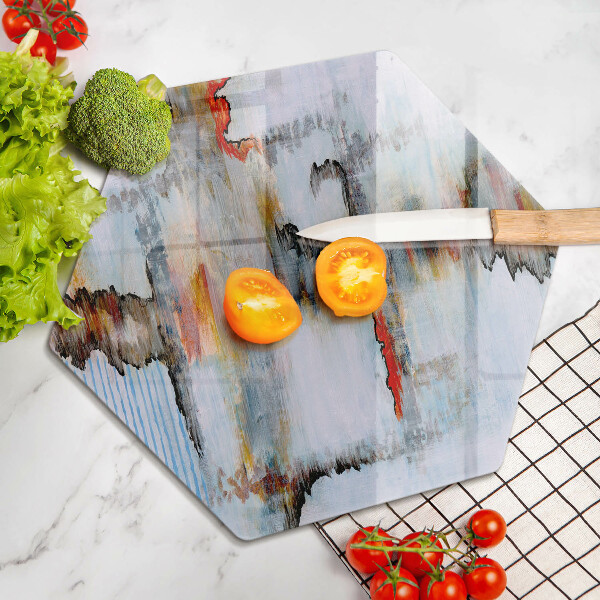 Glas Herdabdeckplatte Abstraktionsfarben