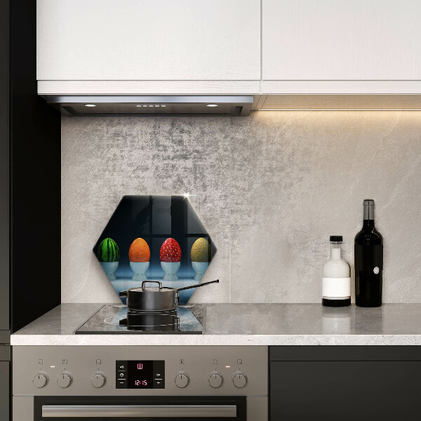 Glas Herdabdeckplatte Abstrakte Fruchteier