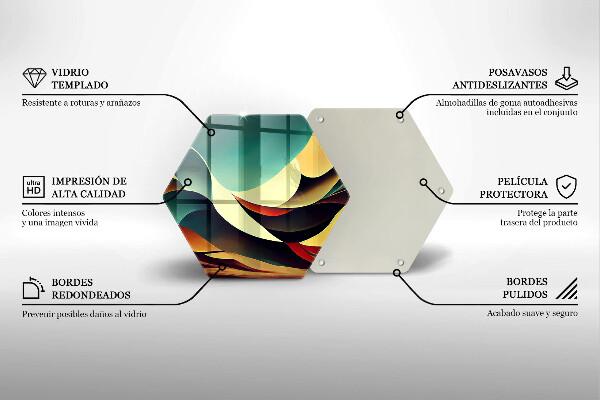 Glas Herdabdeckplatte Formabstraktion