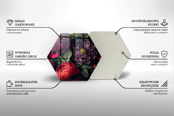 Glas Herdabdeckplatte Schöne Blumen