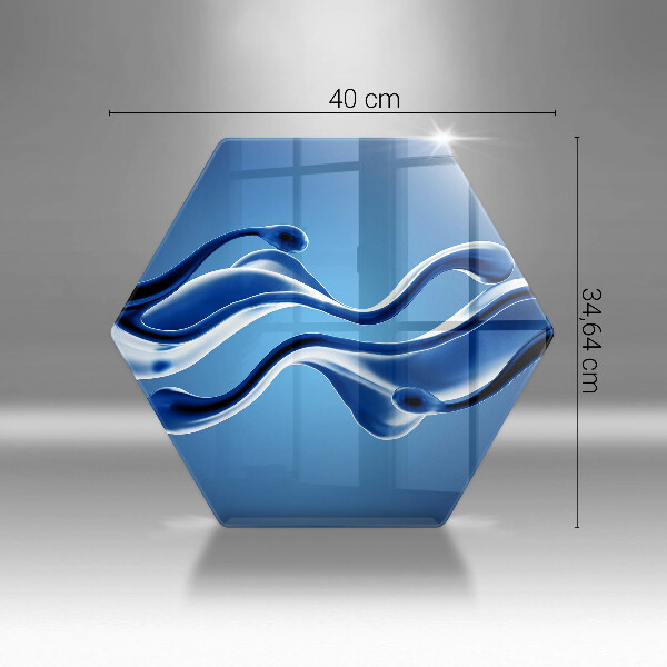 Glas Herdabdeckplatte Flüssige Abstraktion