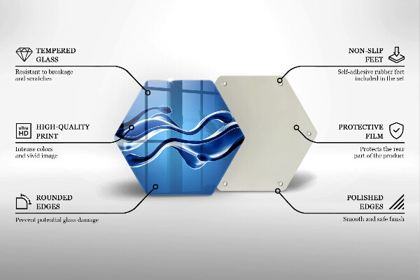 Glas Herdabdeckplatte Flüssige Abstraktion
