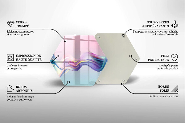 Glas Herdabdeckplatte Pastellabstraktion