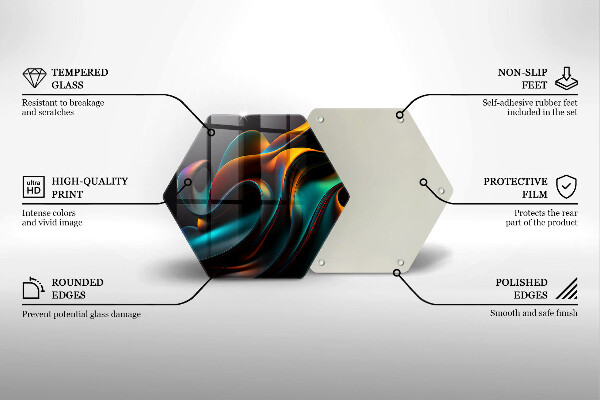 Glas Herdabdeckplatte Bunte Abstraktion
