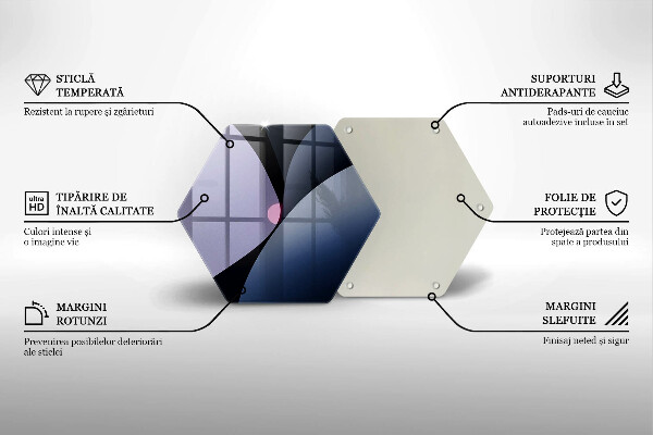 Glas Herdabdeckplatte Abstrakte Formen