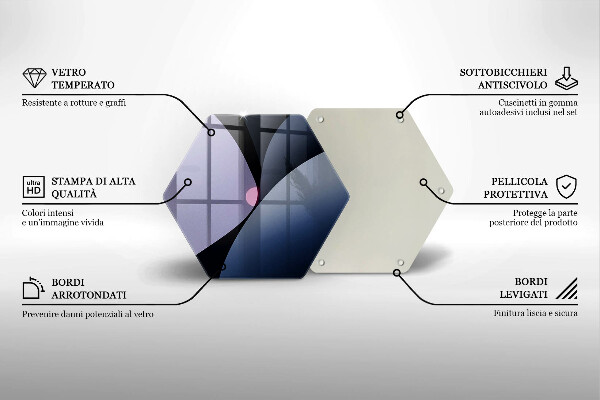 Glas Herdabdeckplatte Abstrakte Formen