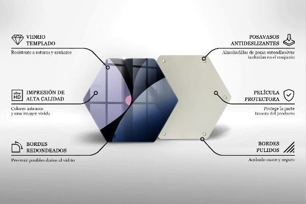 Glas Herdabdeckplatte Abstrakte Formen