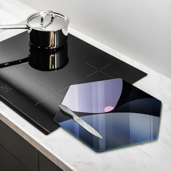 Glas Herdabdeckplatte Abstrakte Formen