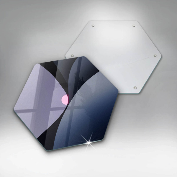 Glas Herdabdeckplatte Abstrakte Formen