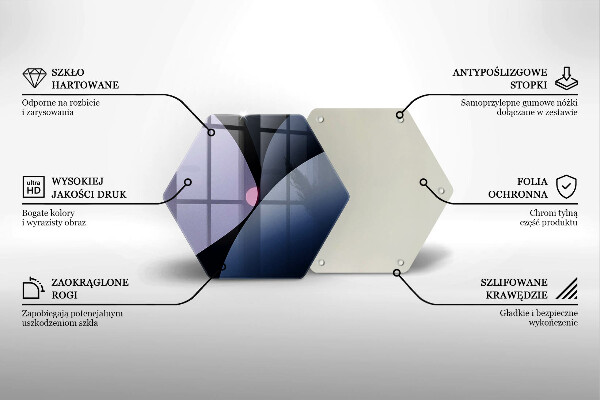 Glas Herdabdeckplatte Abstrakte Formen