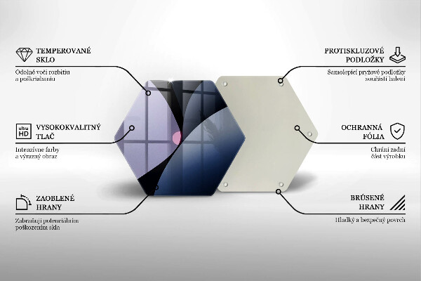 Glas Herdabdeckplatte Abstrakte Formen