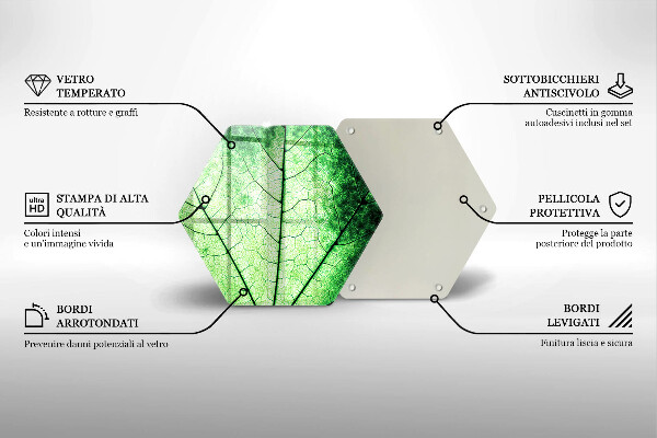 Glas Herdabdeckplatte Dekoratives Aderblatt