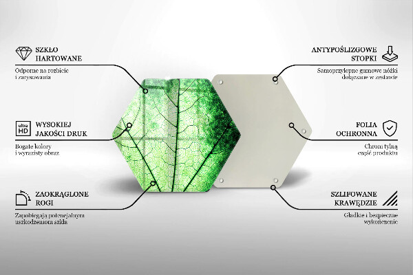 Glas Herdabdeckplatte Dekoratives Aderblatt