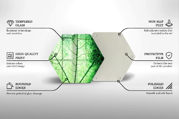 Glas Herdabdeckplatte Dekoratives Aderblatt