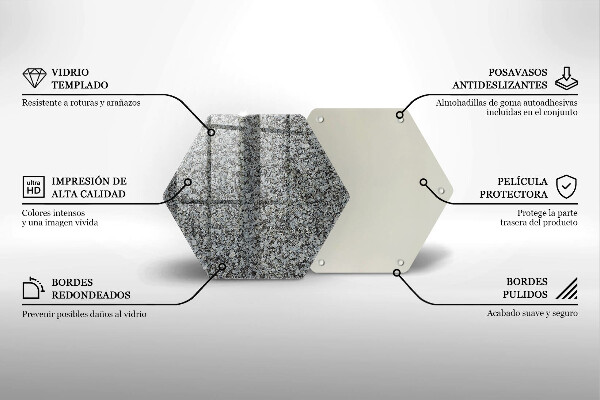 Glas Herdabdeckplatte Steinstruktur