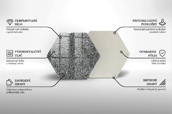 Glas Herdabdeckplatte Steinstruktur