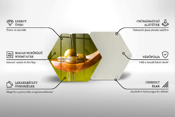 Glas Herdabdeckplatte Olivenöl und Oliven