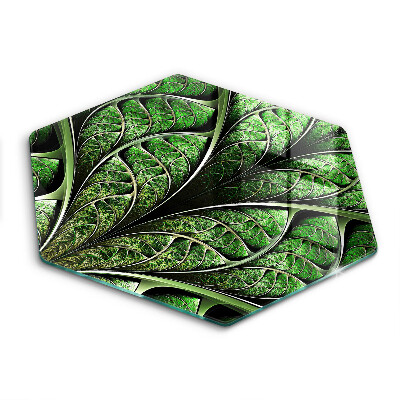 Glas Herdabdeckplatte Struktur der Blattadern