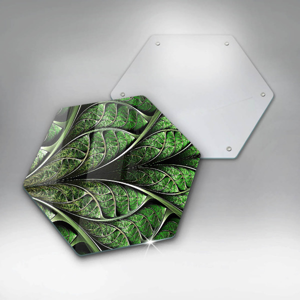 Glas Herdabdeckplatte Struktur der Blattadern