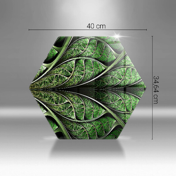Glas Herdabdeckplatte Struktur der Blattadern