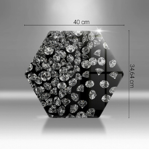 Glas Herdabdeckplatte Diamanten Diamanten